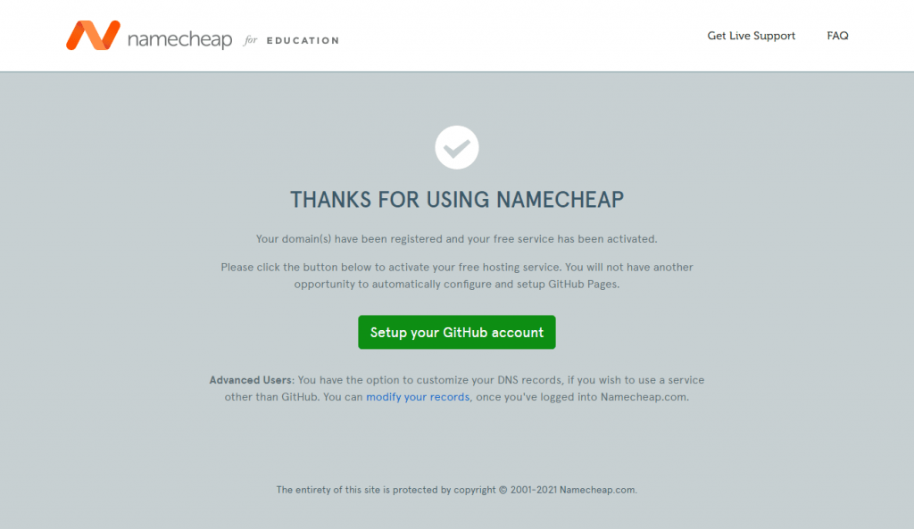 namecheap free .me domain registration