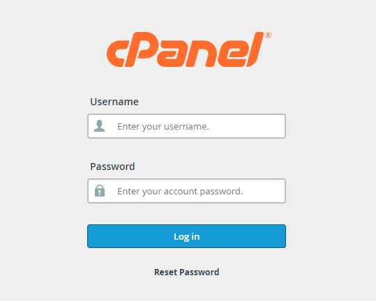 how to login to cPanel