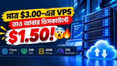 মাত্র $3.00-এর VPS, তাও আবার ডিসকাউন্টে $1.50!